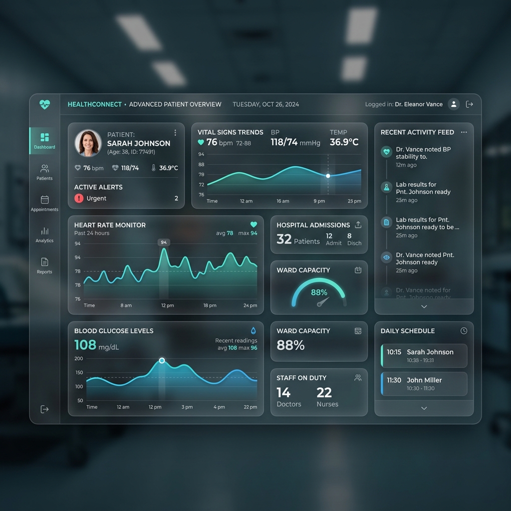 OrgaMed Dashboard Interface